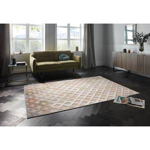 Tapis Chiers Viscose - Sable / Violet - 80 x 125 cm