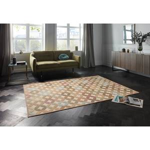 Kurzflorteppich Chiers Viskose - Creme / Beige - 80 x 125 cm