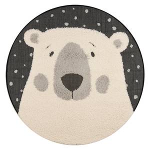 Kindervloerkleed Icebear Emmet kunstvezels - zwart/crèmekleurig