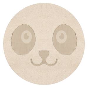 Tapis enfant Panda Pete Fibres synthétiques - Crème / Beige