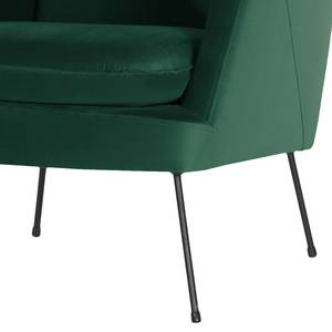 Fauteuil Himos fluweel - Velours Ravi: Antiek groen - Beuk