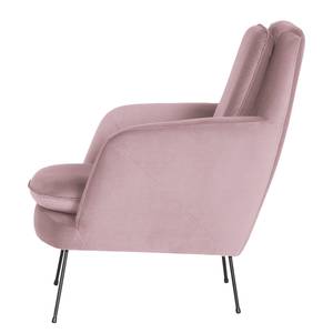 Fauteuil Himos Velours - Velours Ravi: Mauve - Hêtre