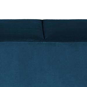 Gestoffeerde hocker Mezin I fluweel - Velours Ravi: Marineblauw