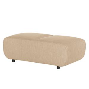 Polsterhocker Mezin I Samt - Webstoff Meara: Beige