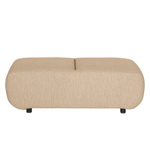 Polsterhocker Mezin I Samt - Webstoff Meara: Beige