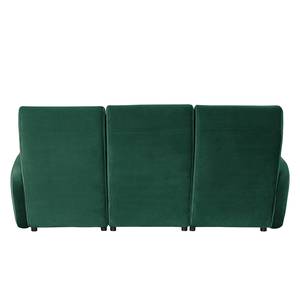 Sofa Mezin I (3-Sitzer) Samt - Samt Ravi: Antikgrün