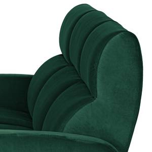 Sofa Mezin I (3-Sitzer) Samt - Samt Ravi: Antikgrün