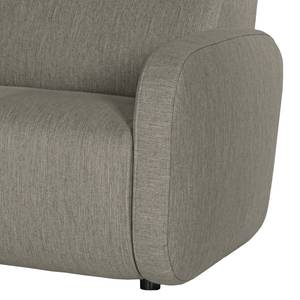 Sofa Mezin I (3-Sitzer) Samt - Webstoff Meara: Grau