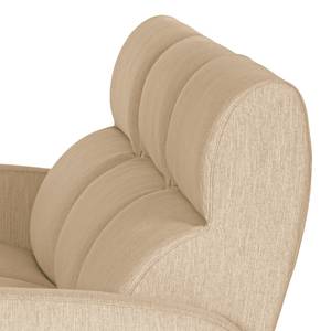 Sofa Mezin I (3-Sitzer) Samt - Webstoff Meara: Beige