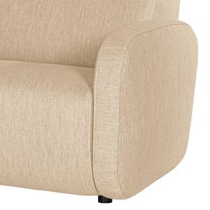 Sofa Mezin I (3-Sitzer) Samt - Webstoff Meara: Beige