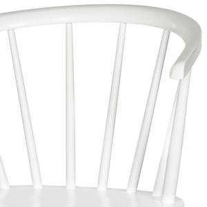 Chaises Gaia (lot de 2) Hévéa massif - Blanc