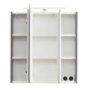 Armoire de toilette Tiberio Avec éclairage intégré - Gris mat - Largeur : 65 cm