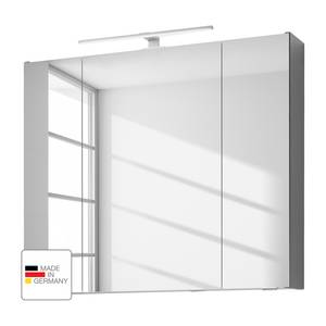 Spiegelschrank Tiberio Inklusive Beleuchtung - Matt Grau - Breite: 80 cm