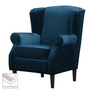 Oorfauteuil Luoto fluweel - Marineblauw