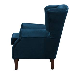 Oorfauteuil Luoto fluweel - Marineblauw