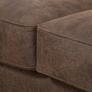 Bigsofa Pernio Antiklederlook - Braun / Beige