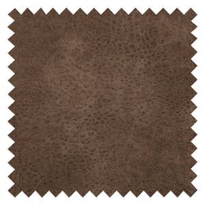 Grand canapé Pernio Aspect cuir vieilli - Marron / Beige