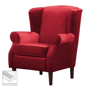 Fauteuil bergère Luoto Velours - Rouge