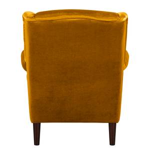 Fauteuil bergère Luoto Velours - Jaune maïs