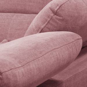 Ecksofa Raisio Webstoff - Mauve - Ottomane davorstehend rechts