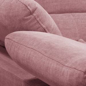 Ecksofa Raisio Webstoff - Mauve - Ottomane davorstehend links