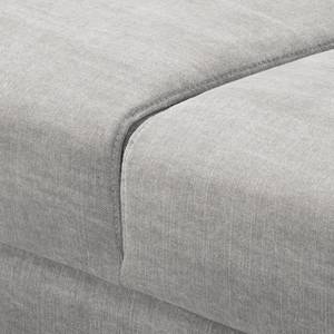 Canapé d’angle Raisio Tissu - Gris clair - Méridienne longue à gauche (vue de face)