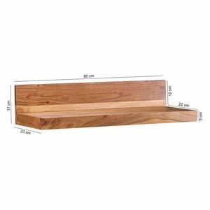 Open wandkast Woodfin massief acaciahout - Breedte: 80 cm