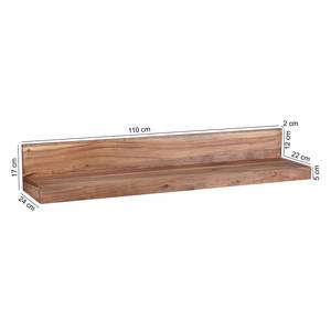 Open wandkast Woodfin massief acaciahout - Breedte: 110 cm