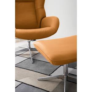 Fauteuil relax Salla Cuir - avec repose-pieds - Cuir Daleb: Biscuit