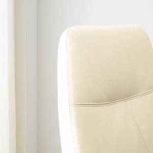 Fauteuil relax Raahe Cuir véritable - Crème