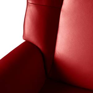 Fauteuil relax Salla Cuir - avec repose-pieds - Cuir Daleb: Rouge