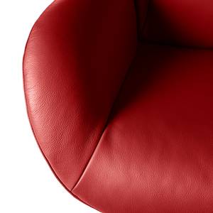 Relaxfauteuil Salla echt leer - incl. hocker - Leer Daleb: Rood