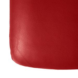 Relaxfauteuil Salla echt leer - incl. hocker - Leer Daleb: Rood