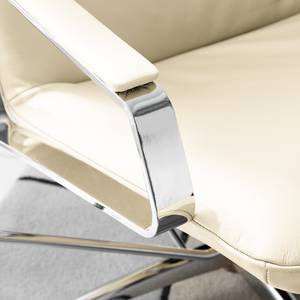 Fauteuil relax Pargas Cuir véritable - Crème