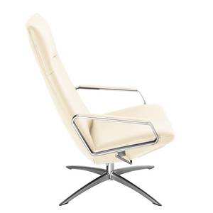 Fauteuil relax Pargas Cuir véritable - Crème