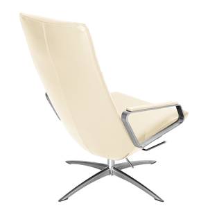 Fauteuil relax Pargas Cuir véritable - Crème