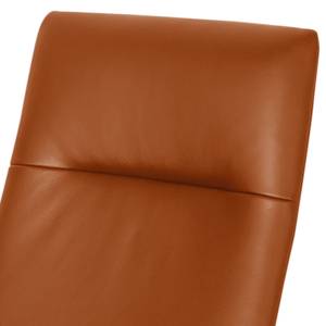 Relaxfauteuil Pargas echt leer - Goudbruin