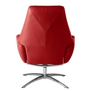 Fauteuil relax Raahe Cuir véritable - Rouge