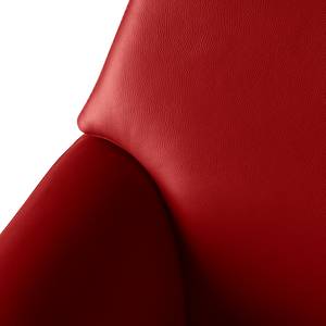 Fauteuil relax Raahe Cuir véritable - Rouge