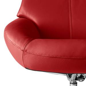 Relaxfauteuil Raahe echt leer - Rood