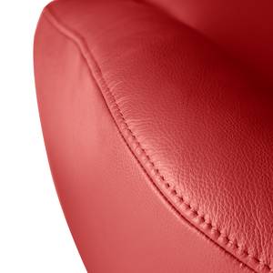 Fauteuil relax Raahe Cuir véritable - Rouge