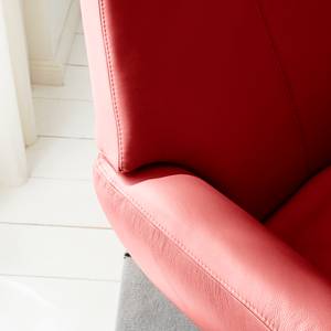 Relaxfauteuil Raahe echt leer - Rood