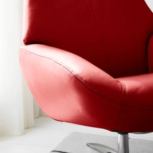 Fauteuil relax Raahe Cuir véritable - Rouge