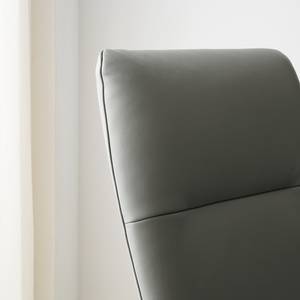 Fauteuil relax Pargas Cuir véritable - Gris foncé