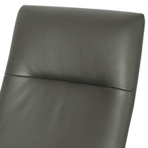 Fauteuil relax Pargas Cuir véritable - Gris foncé