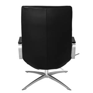 Relaxfauteuil Pargas echt leer - Zwart