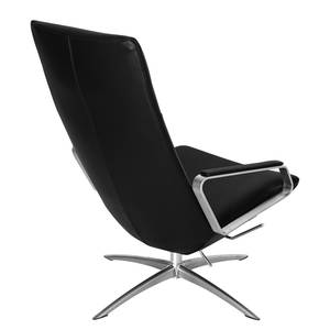 Relaxfauteuil Pargas echt leer - Zwart