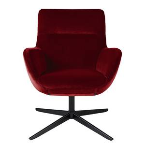 Fauteuil Nizas velours - Rouge Bordeaux