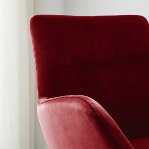 Fauteuil Nizas velours - Rouge Bordeaux