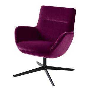 Fauteuil Nizas velours - Mauve